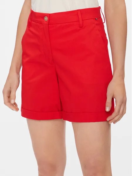 Тканевые шорты стандартного кроя Tommy Hilfiger, красный