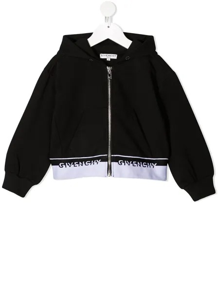 Givenchy Kids худи на молнии с логотипом