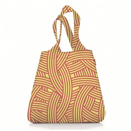Сумка шоппер Reisenthel Mini Maxi Shopper Zebra Yellow AT0033Y, тканевая, складная, женская, авоська