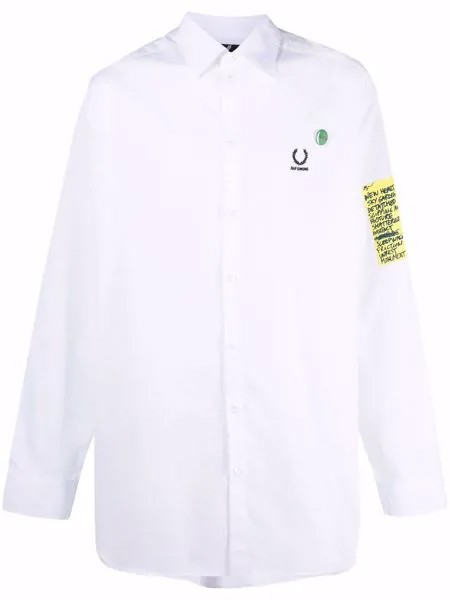 Raf Simons X Fred Perry рубашка с вышитым логотипом