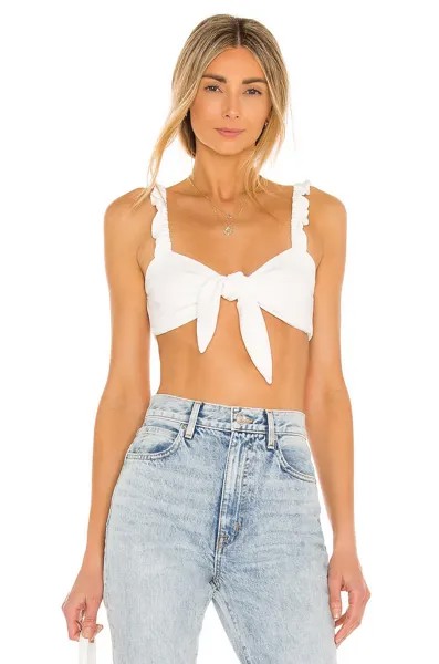 Топ Camila Coelho Sophia Crop, слоновая кость