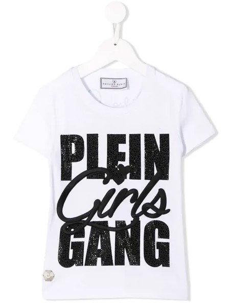 Philipp Plein Junior футболка SS Love Plein с круглым вырезом