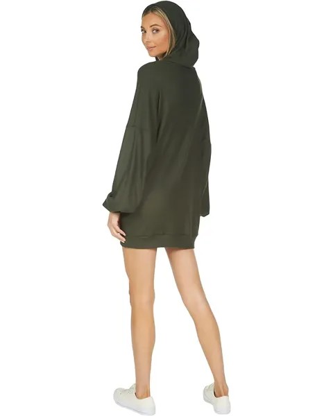 Платье Michael Lauren Peters Pullover Hoodie Dress, цвет Army