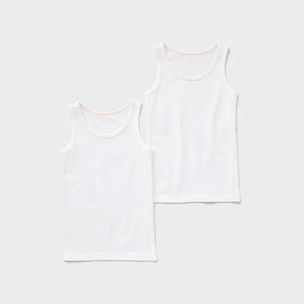 UNIQLO BT Cotton Mesh Tank Top (2P) Plain