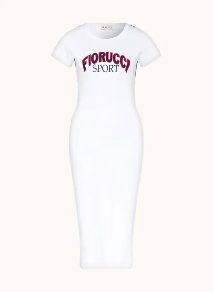 Платье из джерси Fiorucci, белый