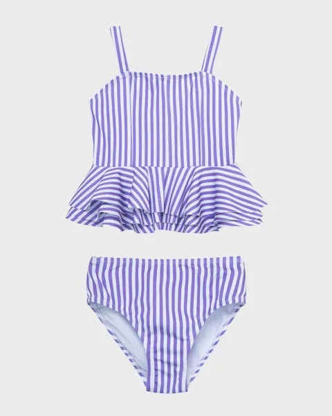 Женский купальник Fem Fem в полоску из двух частей, размер 2–6 Habitual, цвет Purple