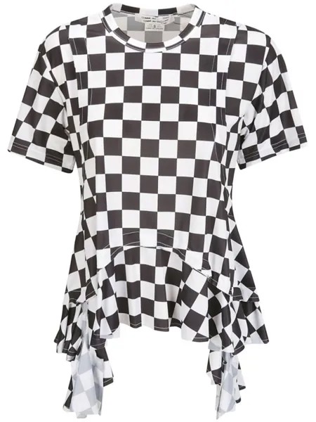 Футболка в клетку с платком Comme Des Garçons Comme Des Garçons, белый