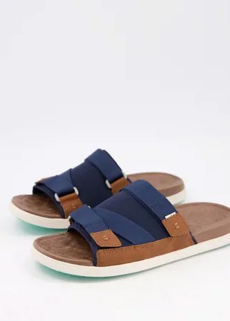 Синие шлепанцы Toms trvl lite-Голубой
