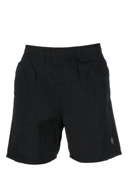 Stone Island плавки-шорты с логотипом Compass, черный