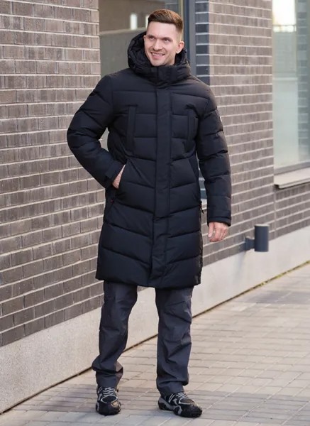 Зимняя куртка мужская WINTERRA 65327 черная 46 RU