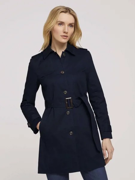 Тренч женский TOM TAILOR 1024462 синий M