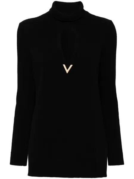 Valentino Garavani джемпер из вирджинской шерсти, черный