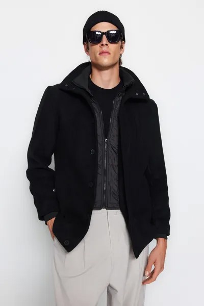 Пальто - Черный - Базовый Trendyol, черный