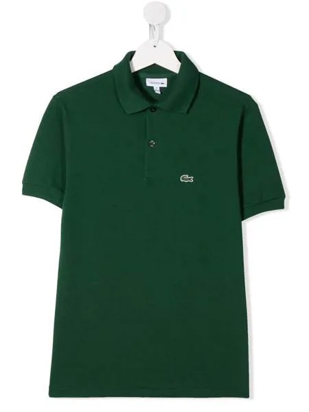 Lacoste Kids однотонная рубашка-поло