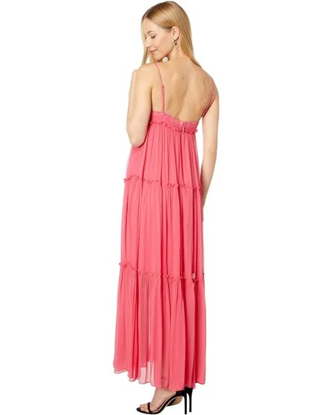 Платье BCBGMAXAZRIA Maxi Dress, цвет Claret Red