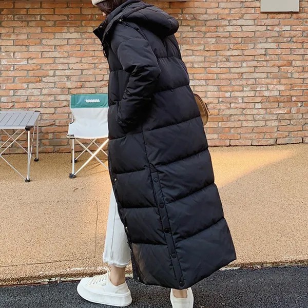 Пальто женское длинное стеганое, утепленное пальто в стиле Канады, верхняя одежда, большой размер 6XL 5XL, для зимы
