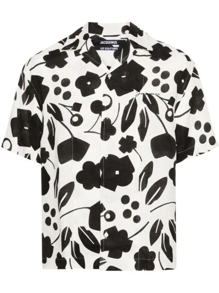 Jacquemus льняная рубашка La chemise Jean, нейтральный цвет