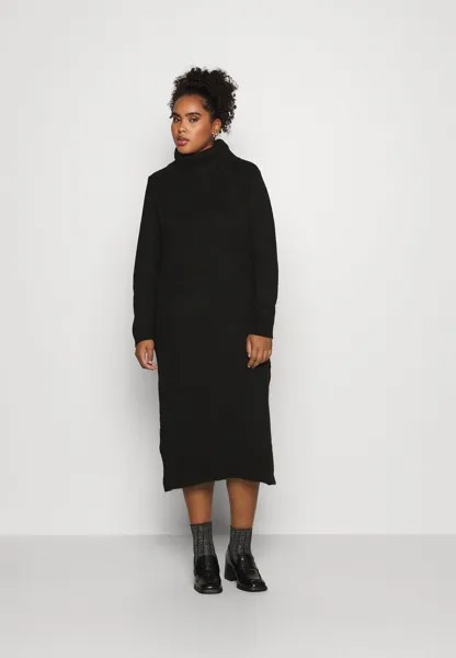 Трикотажное платье Oncbrandie Roll Neck Dress ONLY Curve, черный