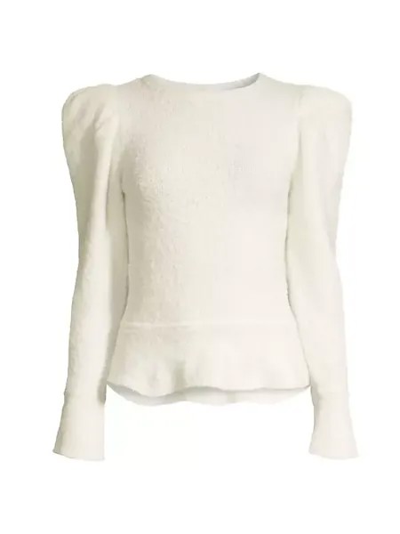 Свитер City Mist с объемными рукавами Donna Karan New York, слоновая кость