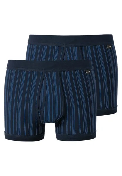 Трусы Schiesser Unterhose kurz Original Classics Feinripp, темно синий