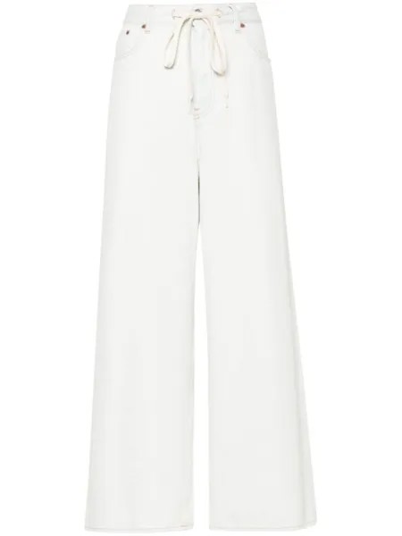 MM6 Maison Margiela широкие джинсы с кулиской, синий