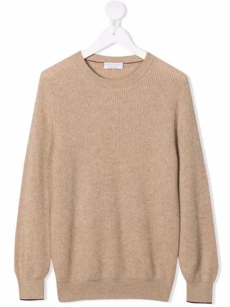 Brunello Cucinelli Kids кашемировый джемпер