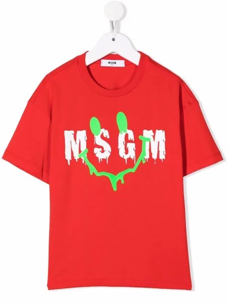 MSGM Kids футболка с логотипом