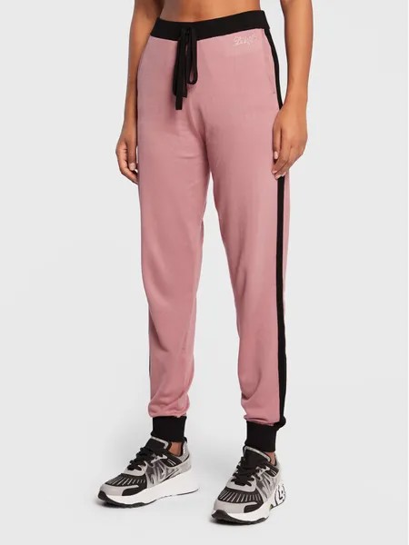 Трикотажные брюки стандартного кроя Liu Jo, розовый