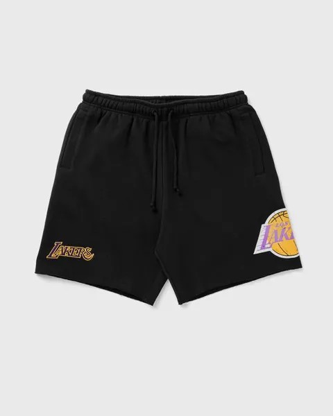 Шорты Mitchell & Ness Nba Postgame Fleece Shorts Vintage Logo Los Angeles Lakers, черный