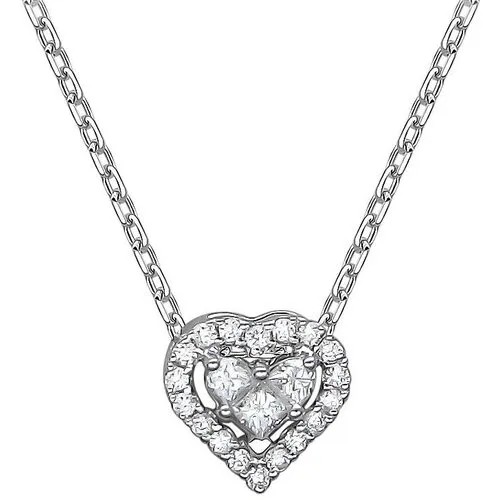 Колье из белого золота с бриллиантами 01Л621732Z Эстет Elegance, длина 40 см.