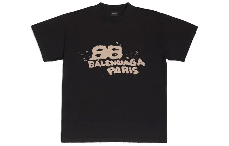 Balenciaga Женская футболка, черный