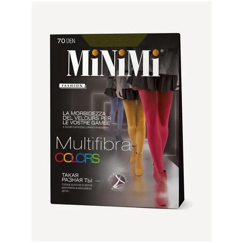 Колготки  MiNiMi Multifibra Colors, 70 den, размер 2, хаки