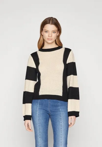 Вязаный свитер OBJONI Object, цвет black