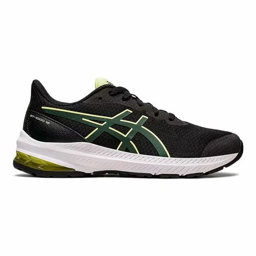 Кроссовки ASICS GT-1000 12 GS, размер 4,5 US, черный/зеленый