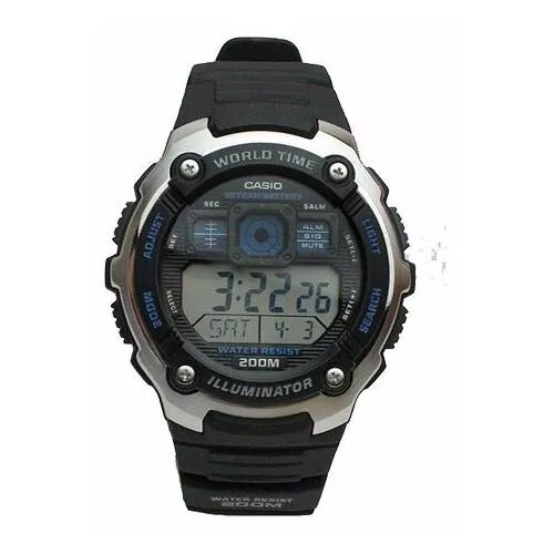 Наручные часы CASIO Collection AE-2000W-1A, синий, серебряный