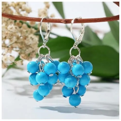 Серьги , бирюза