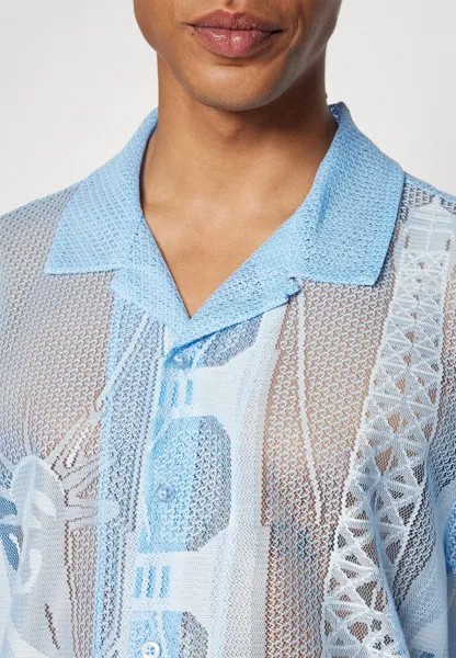 Рубашка World Tour Shirt Unisex HUF, облачно-голубая