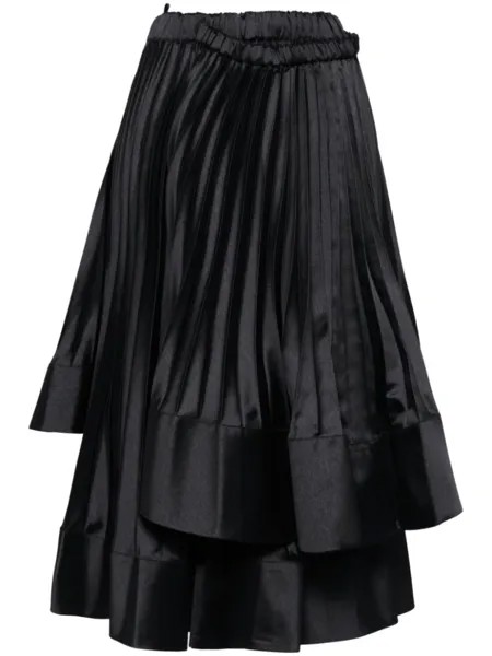 Noir Kei Ninomiya юбка со складками, черный