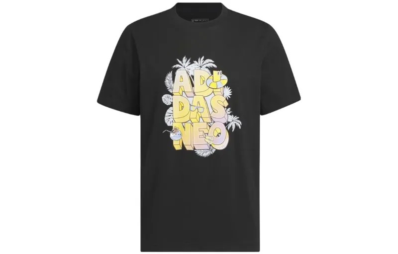 Футболка унисекс черная Adidas Neo, черный