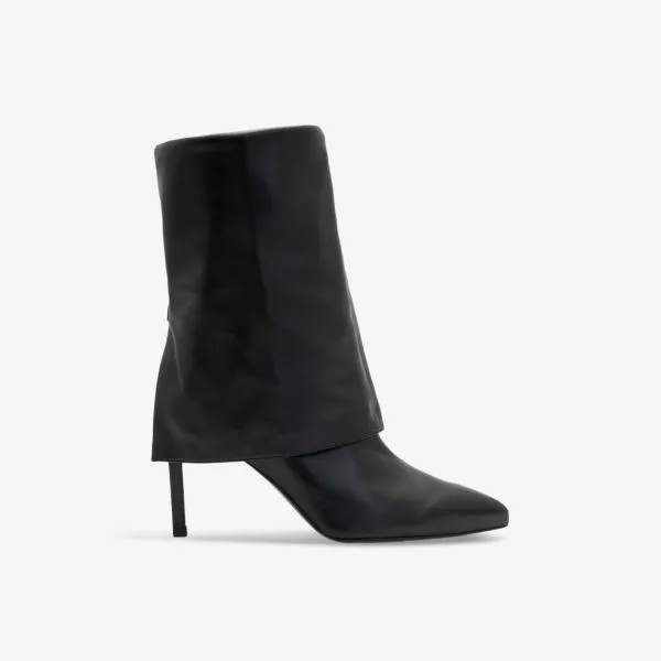Остроносые кожаные ботинки Odyssey Allsaints, черный