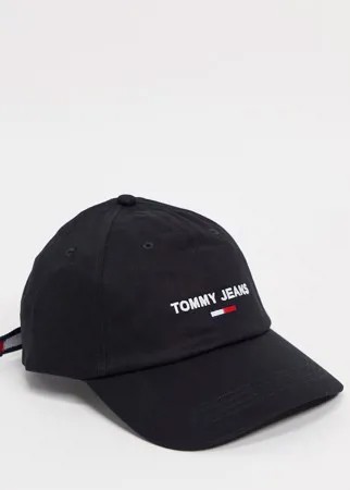 Черная кепка с логотипом Tommy Jeans-Черный цвет