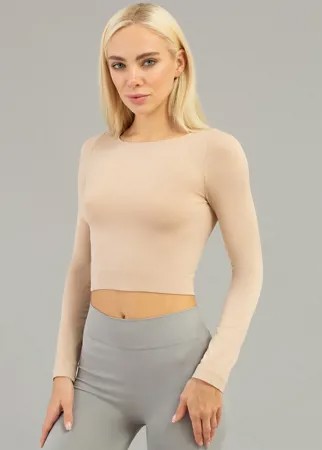 Топ женский Giulia CROP TOP бежевый L/XL