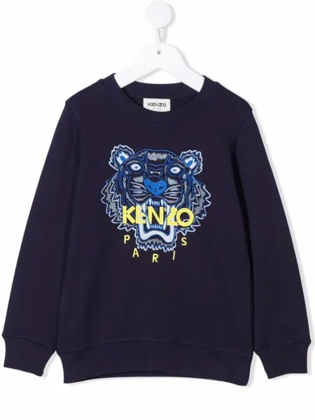 Kenzo Kids толстовка с вышитым логотипом