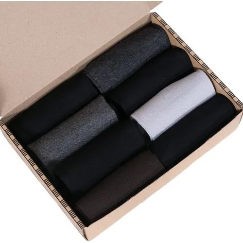 Носки Grinston, 8 пар, размер 25, черный, серый, коричневый, мультиколор