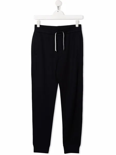 Emporio Armani Kids зауженные спортивные брюки с кулиской