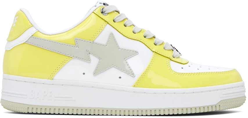 SSENSE Эксклюзивные желтые кроссовки Sta BAPE