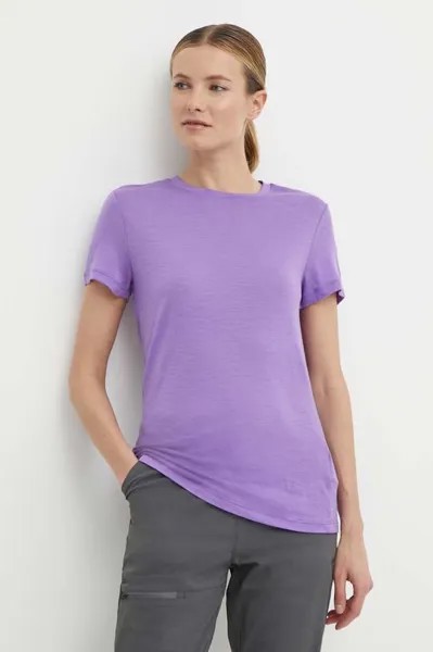 Спортивная футболка Merino Tech Lite Icebreaker, фиолетовый