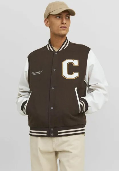 Бомбер Chaquetas Jack & Jones JORCOLLEGE NOOS, цвет chocolate brown
