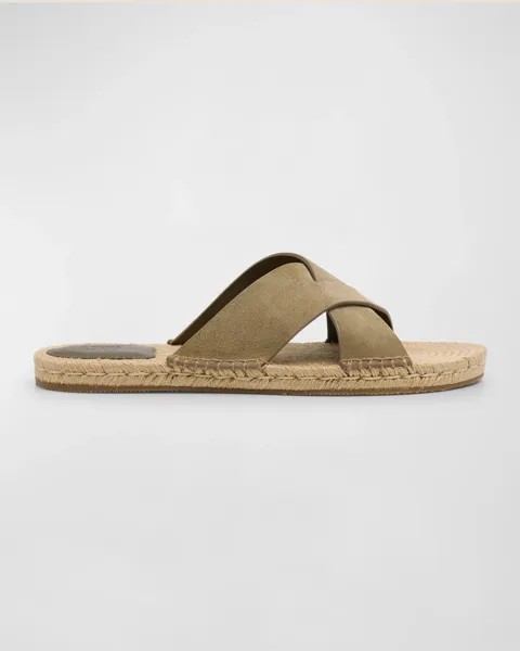 Мужские замшевые эспадрильи Panarea ZEGNA, цвет Light Brown