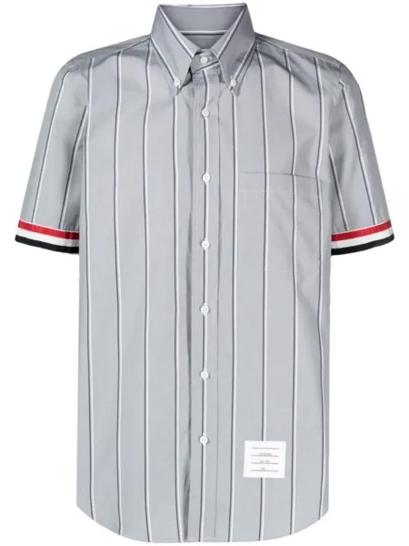 Thom Browne рубашка в полоску, серый